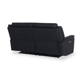 Alden Black Power Leather Recliner 3 Seater Sofa from Roseland Furniture