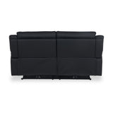 Alden Black Power Leather Recliner 3 Seater Sofa from Roseland Furniture