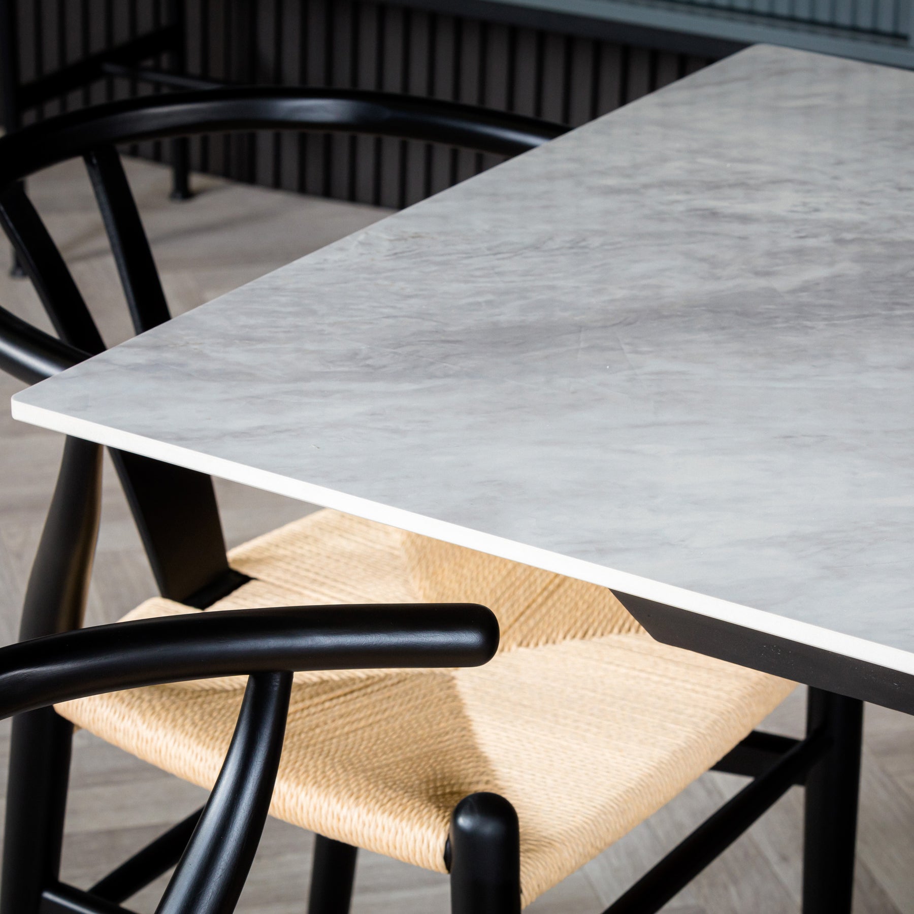 Cadley 140 180cm Extending Dining Table White Marble from Roseland Furniture