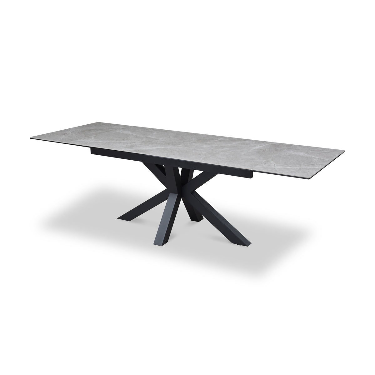Mussi 160 240cm Extending Dining Table Light Grey from Roseland Furniture