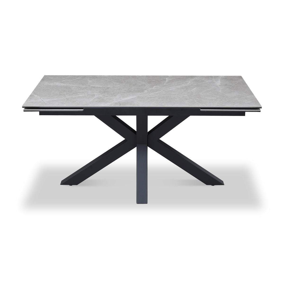 Mussi 160 240cm Extending Dining Table Light Grey from Roseland Furniture