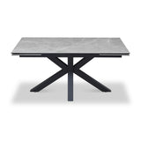 Mussi 160 240cm Extending Dining Table Light Grey from Roseland Furniture