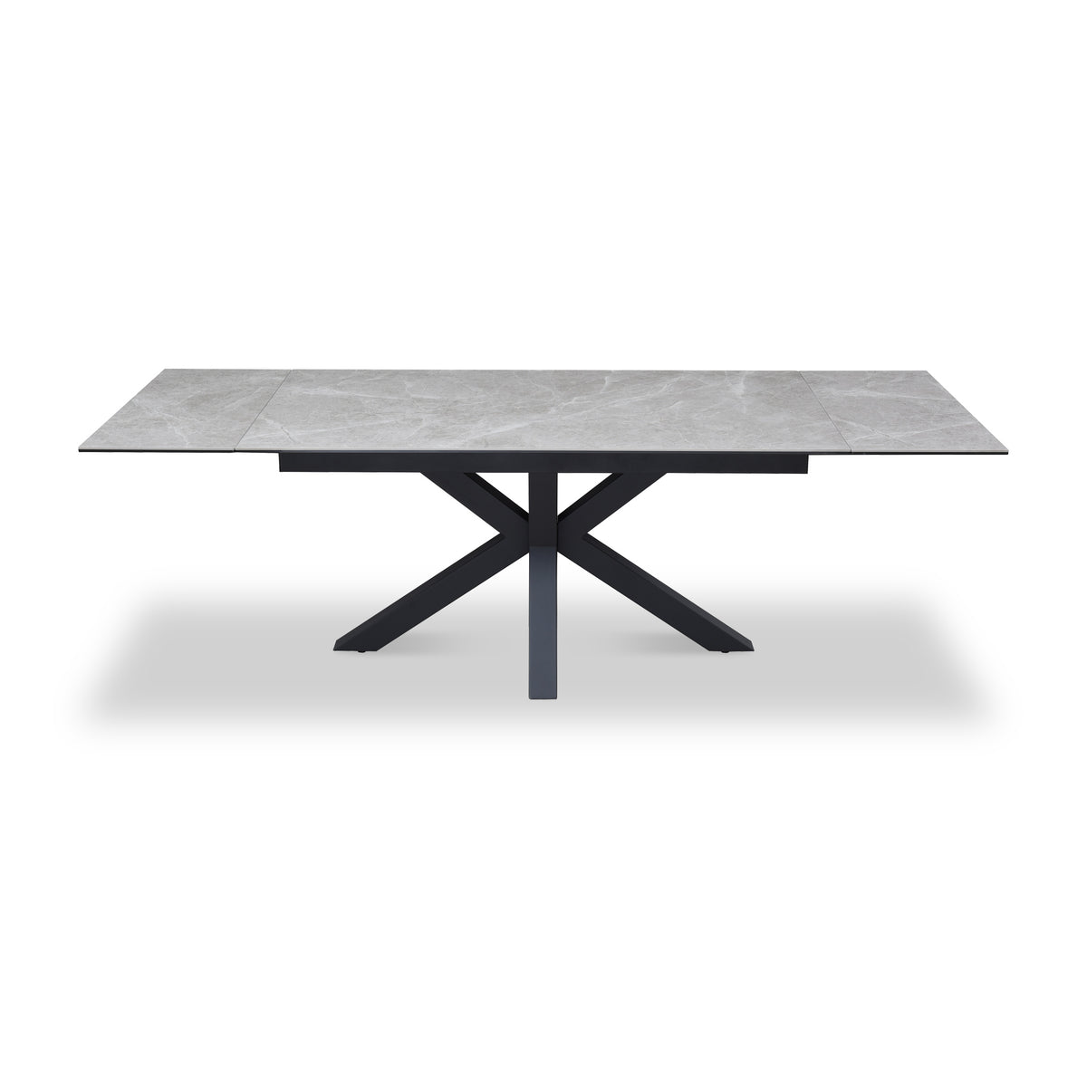 Mussi 160 240cm Extending Dining Table Light Grey from Roseland Furniture