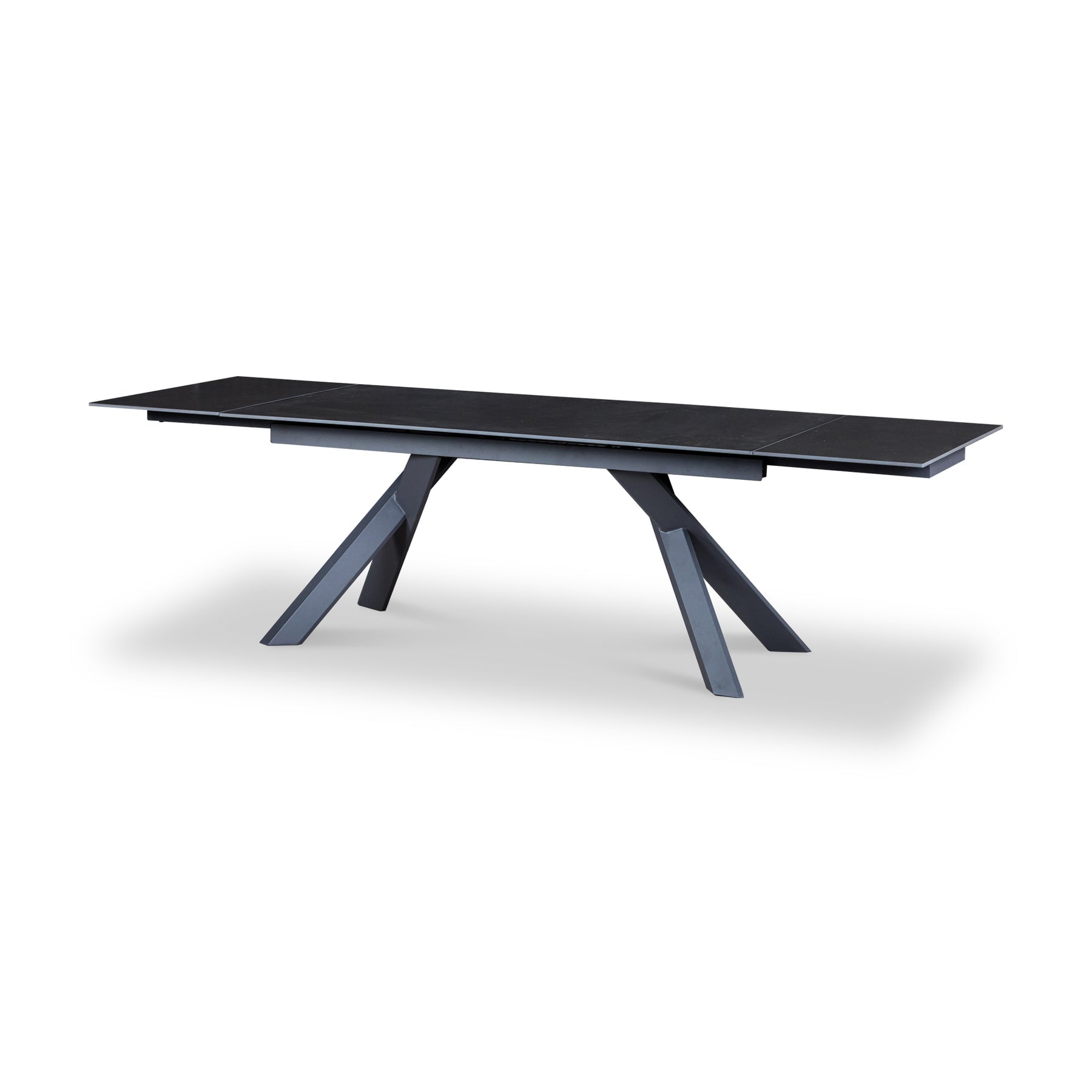 Salma 180 280cm Extending Dark Grey from Roseland Furniture