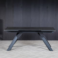 Salma 180 280cm Extending Dark Grey from Roseland Furniture