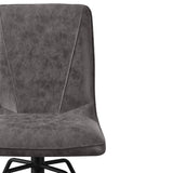 Mateo Faux Leather Swivel Dining Chair Grey from Roseland Furniture