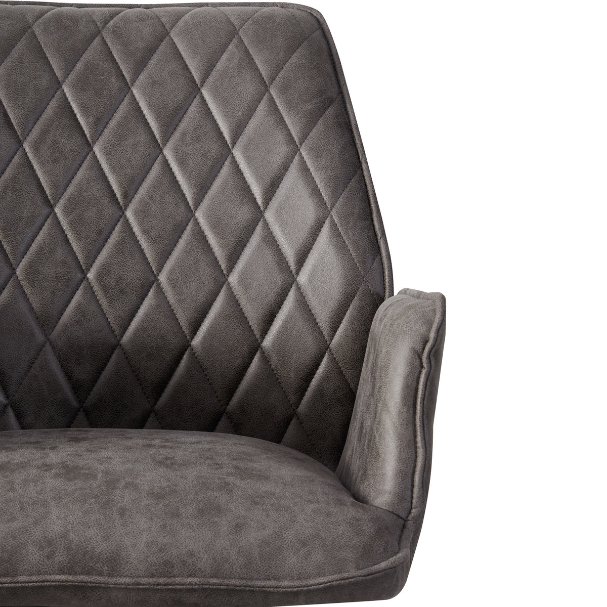 Quinn Faux Leather Dining Chair from Roseland Furniture