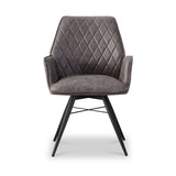 Quinn Faux Leather Dining Chair from Roseland Furniture