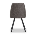 Callington Dark Grey Faux Leather Dining Chair from Roseland Furniture