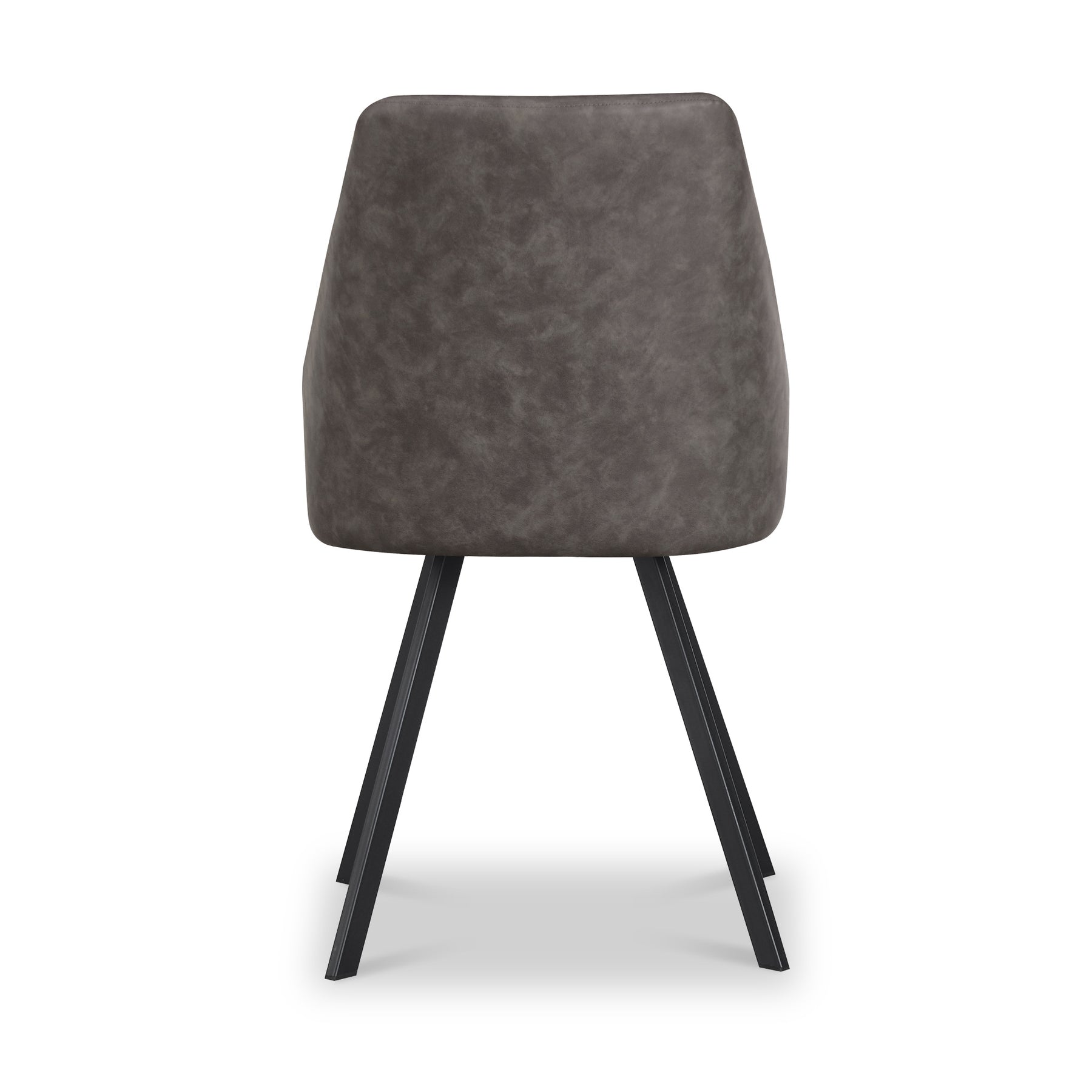 Callington Dark Grey Faux Leather Dining Chair from Roseland Furniture