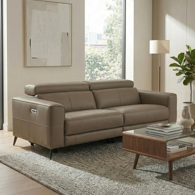 Radford Leather Dual Power Recliner 3 Seater Sofa