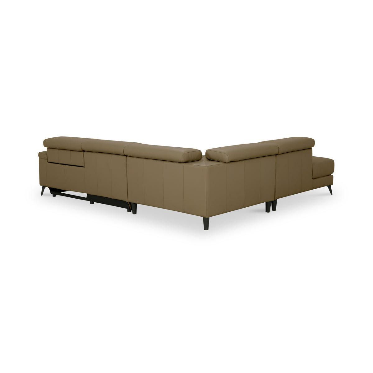 Radford Leather Power Recling Corner Chaise Sofa LHF Taupe from Roseland Furniture