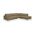 Radford Leather Power Recling Corner Chaise Sofa RHF Taupe from Roseland Furniture