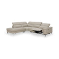 Radford Leather Power Reclining Corner Chaise Sofa LHF Frost Grey from Roseland Furniture