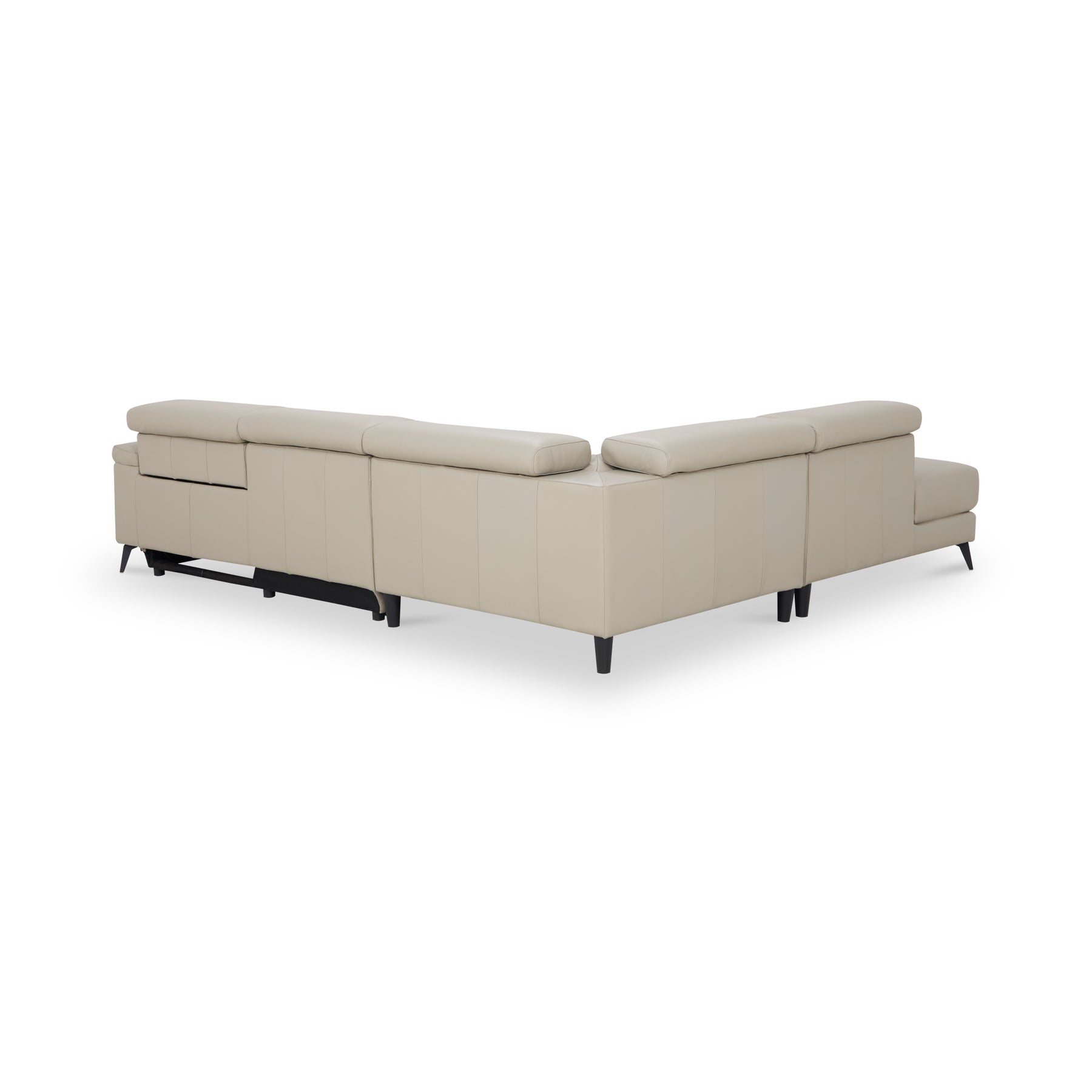 Radford Leather Power Reclining Corner Chaise Sofa LHF Frost Grey from Roseland Furniture