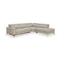 Radford Leather Power Recling Corner Chaise Sofa RHF Frost Grey from Roseland Furniture