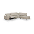 Radford Leather Power Recling Corner Chaise Sofa RHF Frost Grey from Roseland Furniture