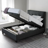 Sherborne Ottoman Storage Bed Frame Slate from Roseland Furniture