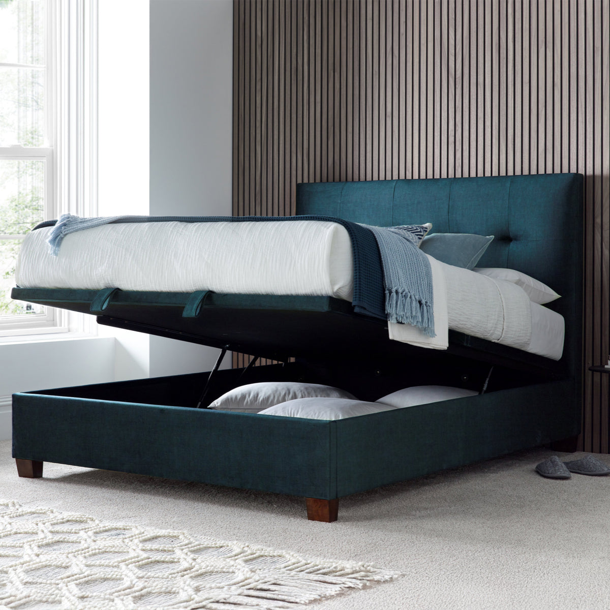 Southwick Ottoman Storage Bed Frame Ocean from Roseland Furniture