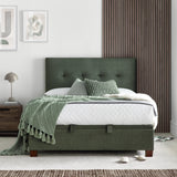 Southwick Ottoman Storage Bed Frame Green from Roseland Furniture