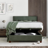 Southwick Ottoman Storage Bed Frame Green from Roseland Furniture