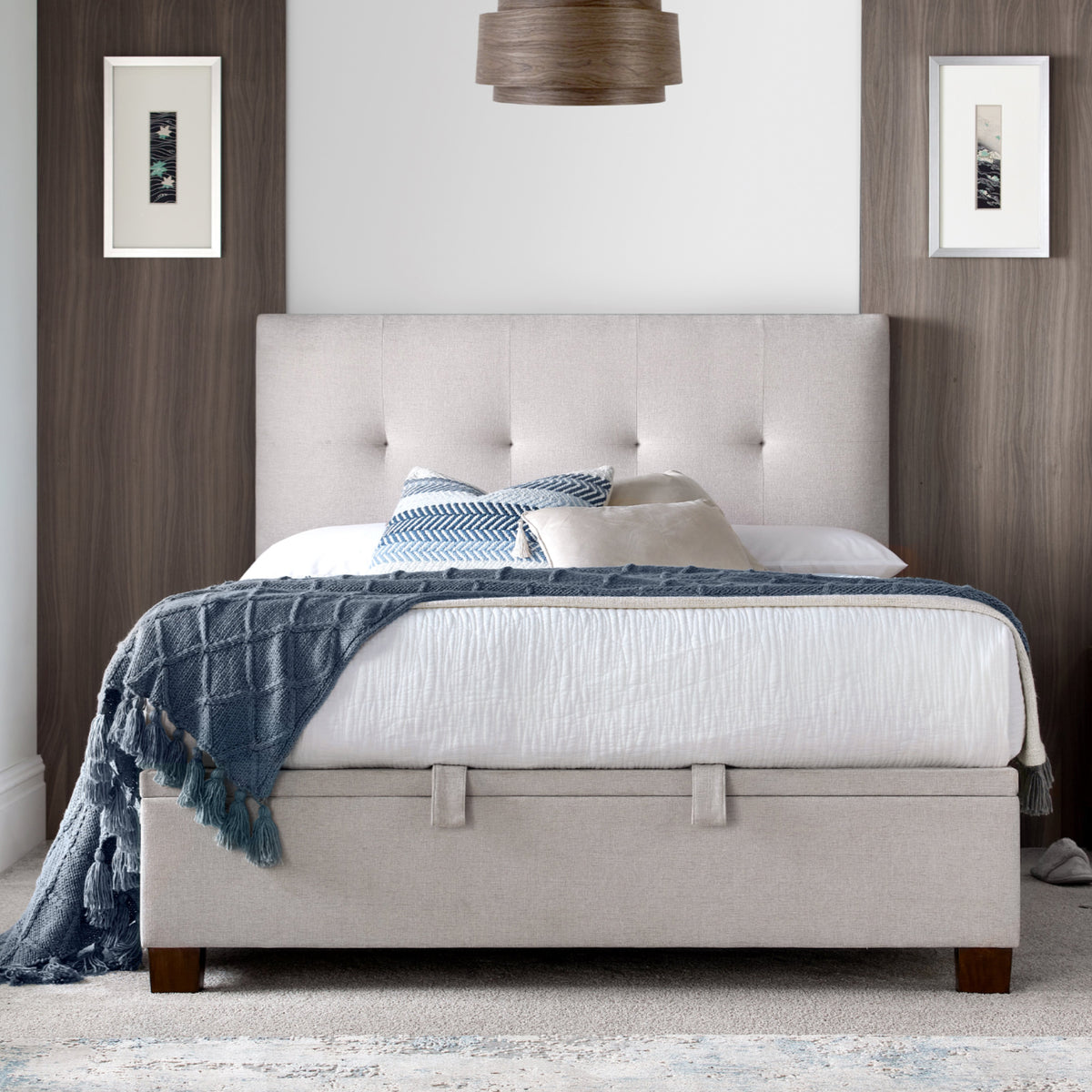 Dansen Ottoman Storage Bed Frame Clay from Roseland Furniture