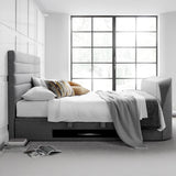 Henlie TV Ottoman Bed Frame Double Grey from Roseland Furniture