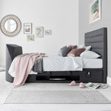 Henlie TV Ottoman Bed Frame Double Slate from Roseland Furniture
