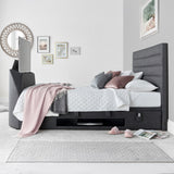 Henlie TV Ottoman Bed Frame Double Slate from Roseland Furniture