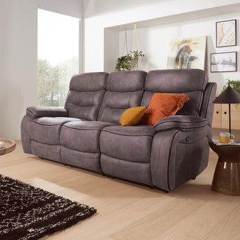 Stanford Fabric 3 Seater Recliner Sofa