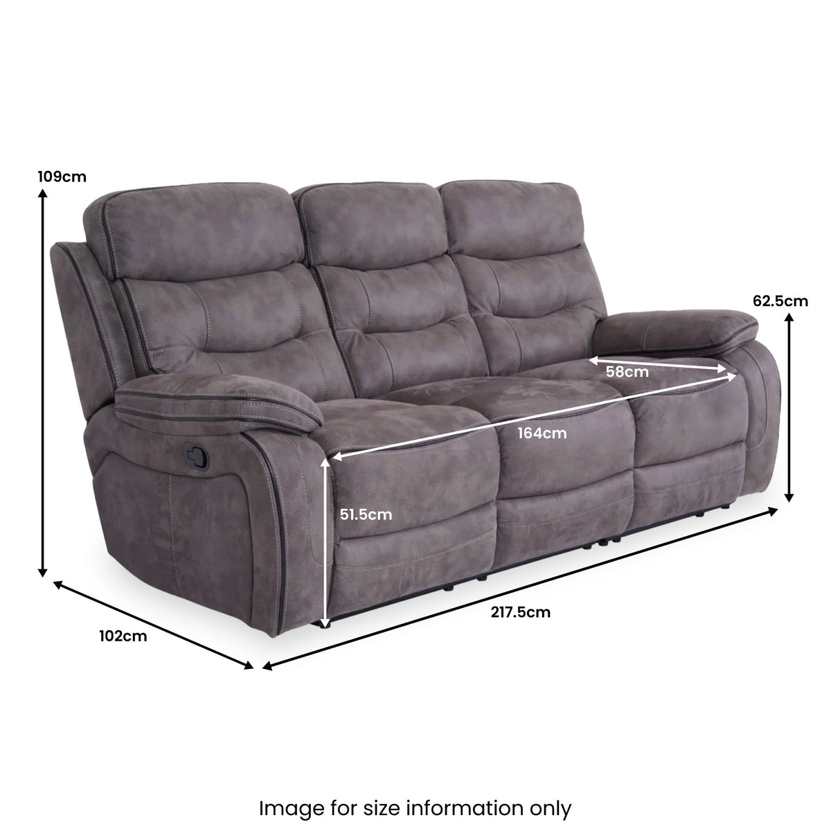 Stanford Recliner 3 Seater Sofa from Roseland Furniture