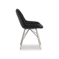 Ana Black Faux Leather Dining Chair by Roseland Furniture