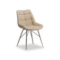 Ana Stone Faux Leather Dining Chair by Roseland Furniture