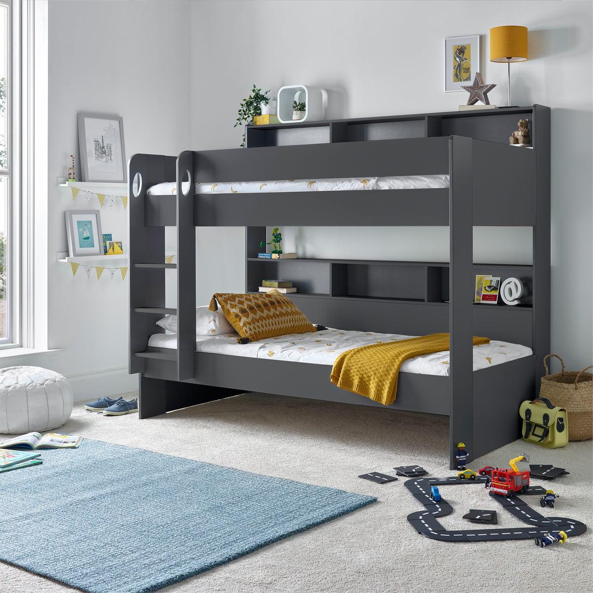Ashbury Grey Storage Bunk Bed from Roseland Furniture
