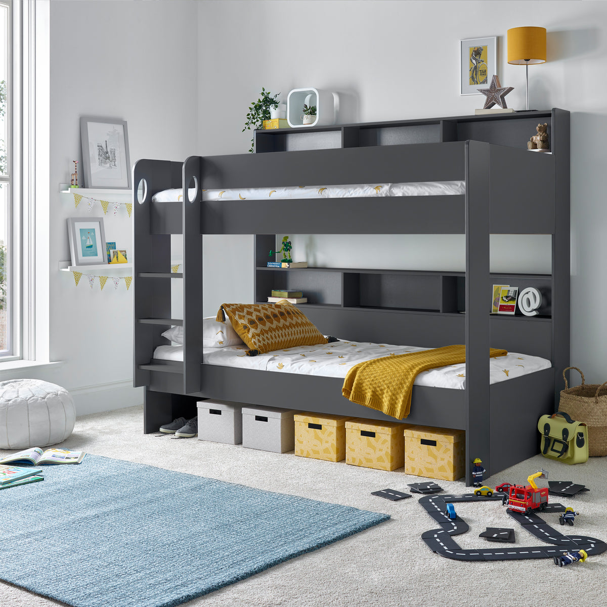 Ashbury Grey Storage Bunk Bed from Roseland Furniture