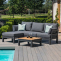 Maze Oslo Grey Outdoor Chaise Sofa Set from Roseland Furniture