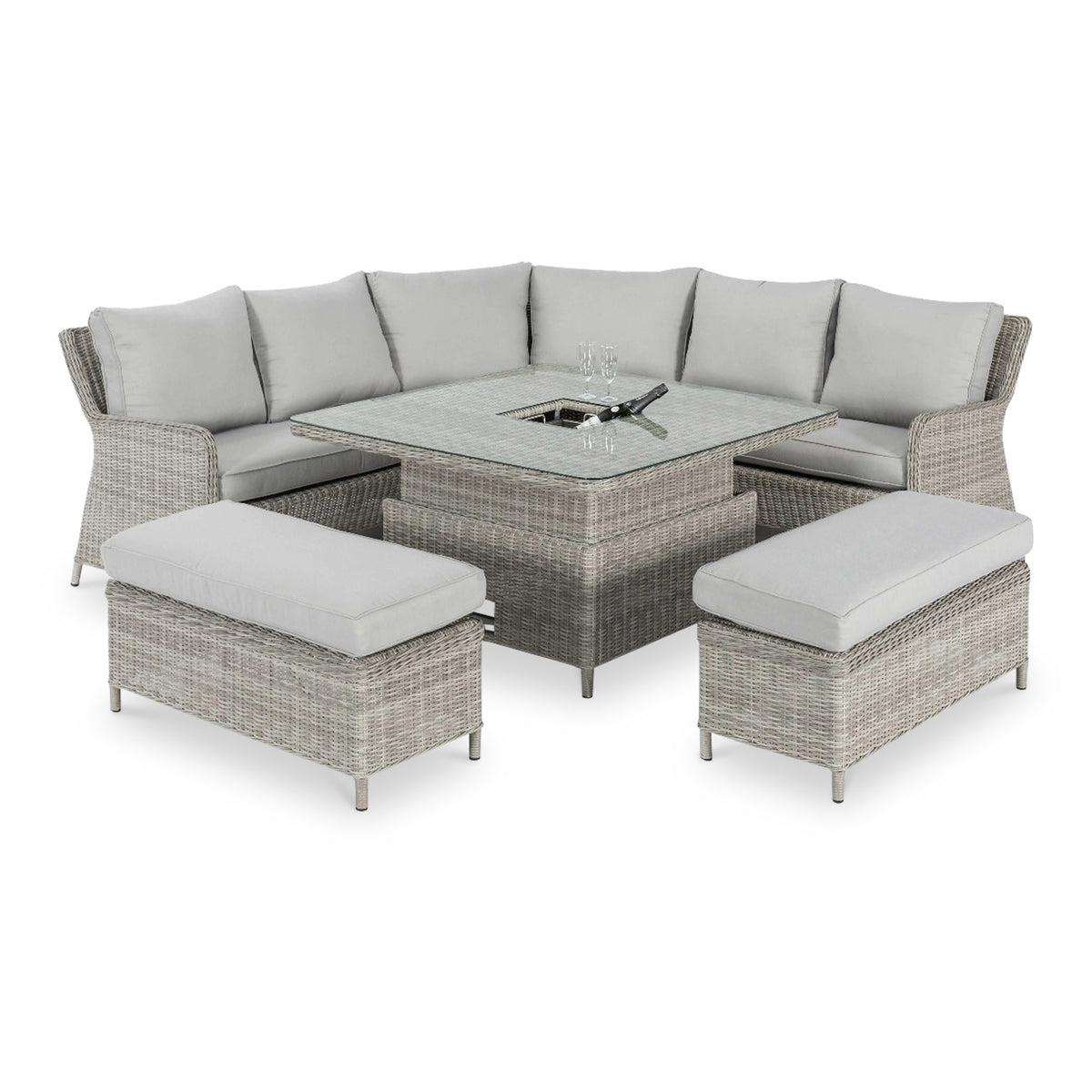 Maze Oxford Royal Rattan Corner Dining Set