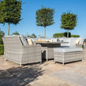 Maze Oxford Royal U-Shaped Outdoor Sofa Set with Rising Table from Roseland Furniture