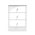 Bennet-3-Drawer-Bedside-Table-White from Roseland Furniture
