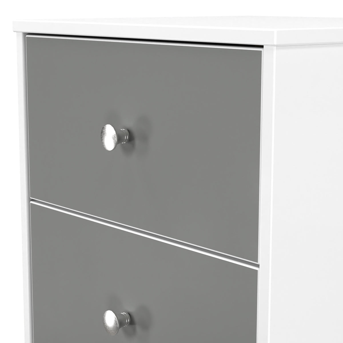 Bennet-2-Drawer-Bedside-Table-Grey-&-White from Roseland Furniture