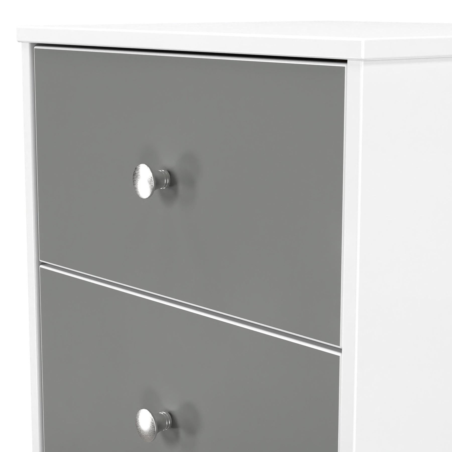 Bennet-2-Drawer-Bedside-Table-Grey-&-White from Roseland Furniture