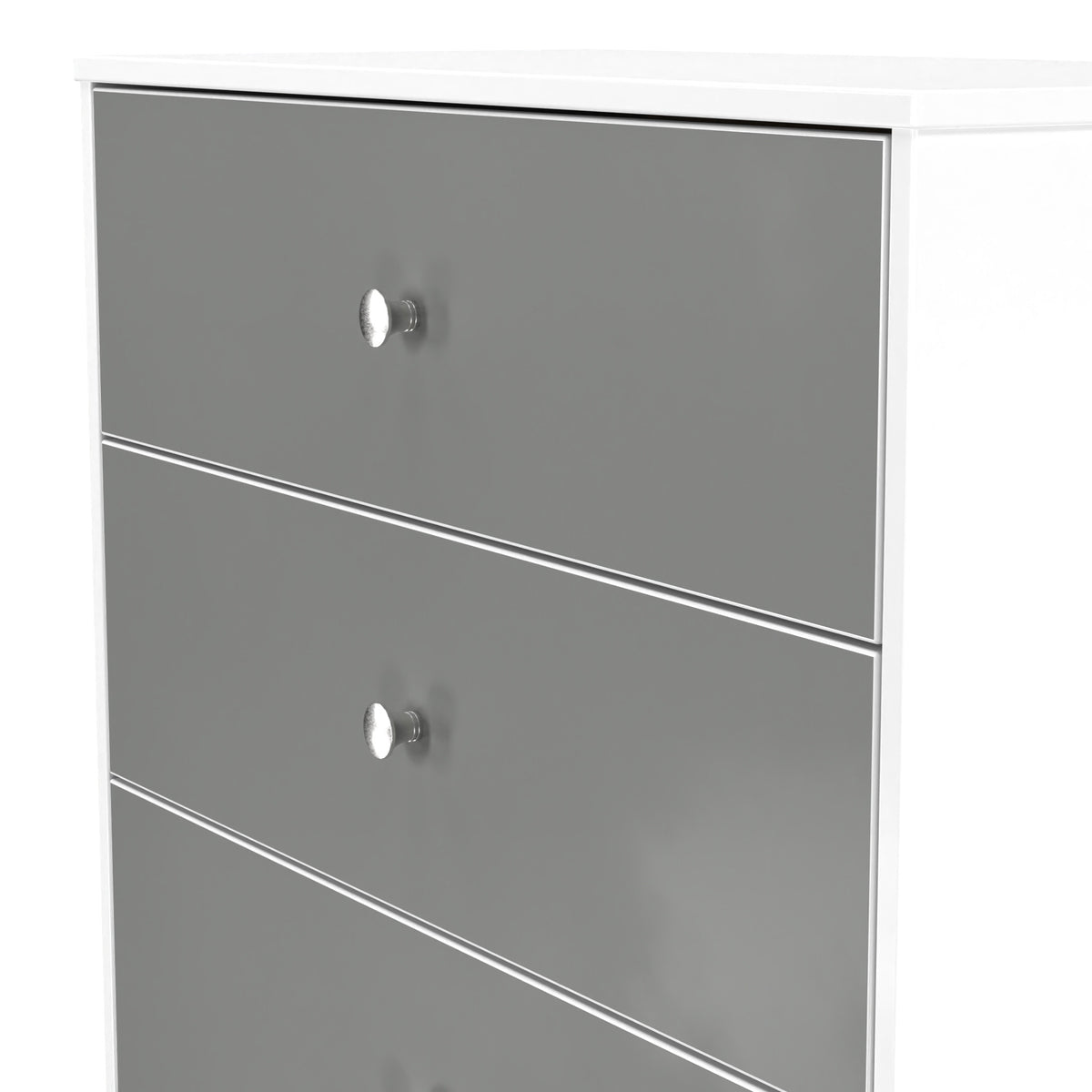 Bennet-4-Drawer-Chest-Grey-&-White from Roseland Furniture