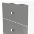 Bennet-3-Drawer-Midi-Deep-Chest-Grey-&-White from Roseland Furniture