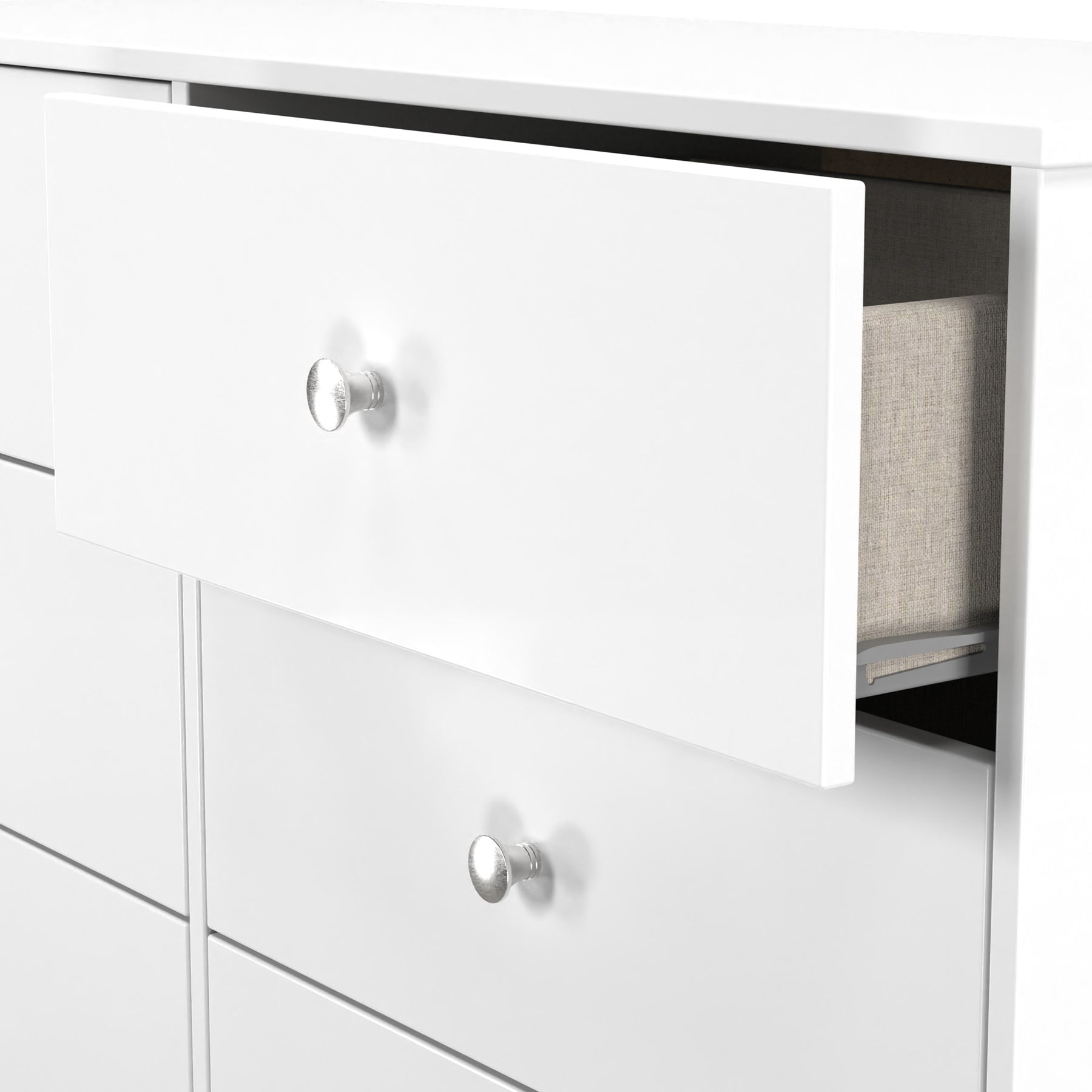 Bennet-6-Drawer-Midi-Chest-White from Roseland Furniture