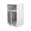 Bennet-1-Door-Bedside-Table-Grey-&-White from Roseland Furniture