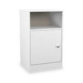 Bennet-1-Door-Bedside-Table-White from Roseland Furniture