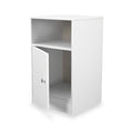 Bennet-1-Door-Bedside-Table-White from Roseland Furniture