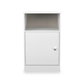 Bennet-1-Door-Bedside-Table-White from Roseland Furniture