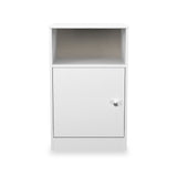 Bennet-1-Door-Bedside-Table-White from Roseland Furniture