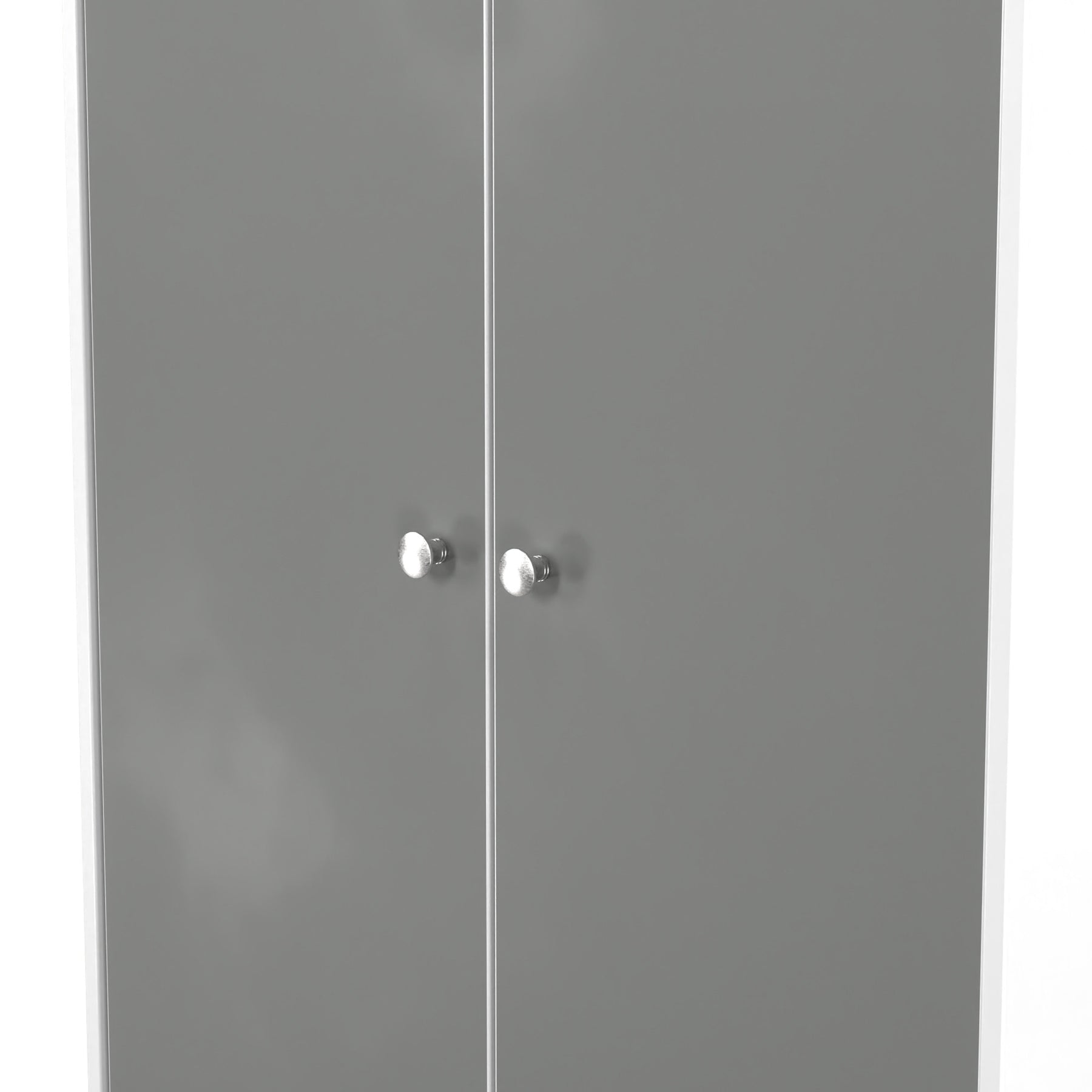 Bennet-2-Door-Midi-Wardrobe-Grey-&-White from Roseland Furniture